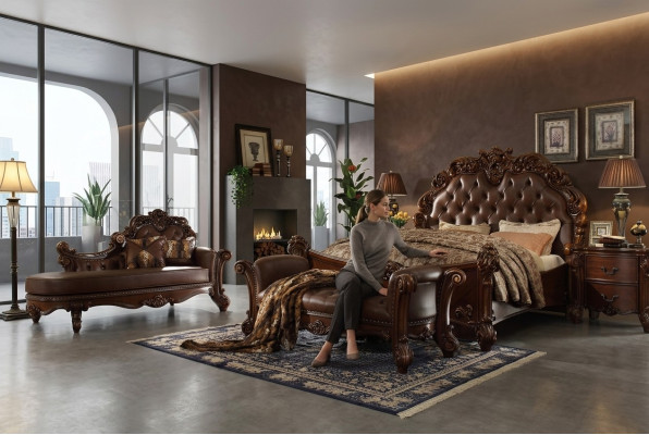 Tweepersoonsbed Bed Huwelijksbed Luxe Bedden Barok Rococo Antieke Stijl Chesterfield