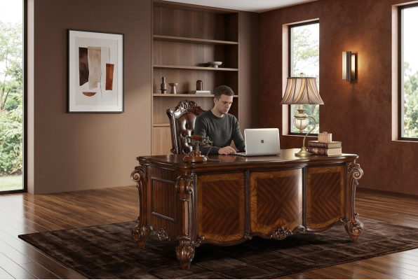 Kantoor Klassiek bureau Plank Computer Secretaire Tafel Tafels Planken