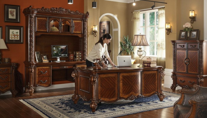 Luxe bureau tafel kantoor kantoor antieke stijl barok rococo barok tafels