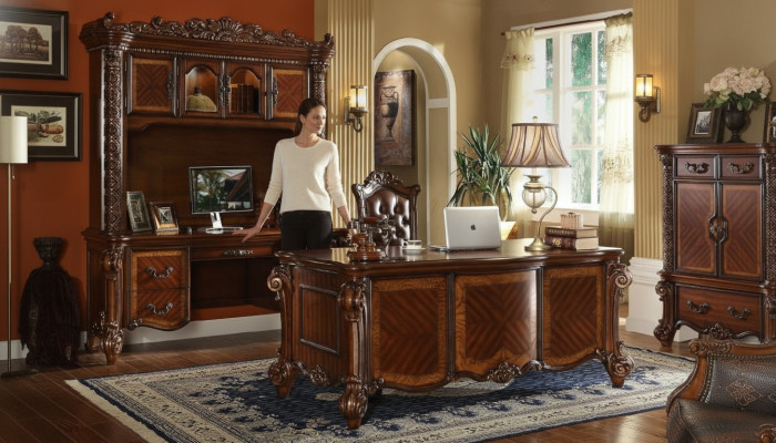 Kantoor bureau Stoel Bureaus Tafel Hout Stoel 2-delig Set Tafels