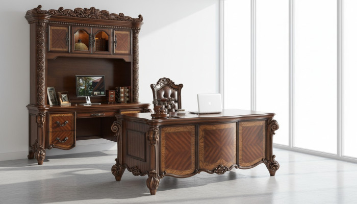 Kantoor bureau Stoel Bureaus Tafel Hout Stoel 2-delig Set Tafels