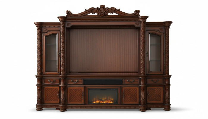 Ontwerper Woonkamer Klassiek Decoratieve TV Wandmeubel Mediawand TV-wand