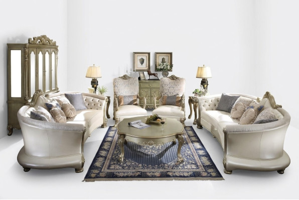 Compleet set bankstel 4+4 zits + salontafel design woonlandschap