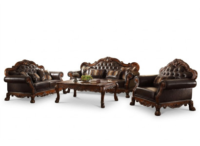 Luxus Chesterfield sofagarnituur 3+2+1 zits met salontafel meubilair bank sofa nieuw
