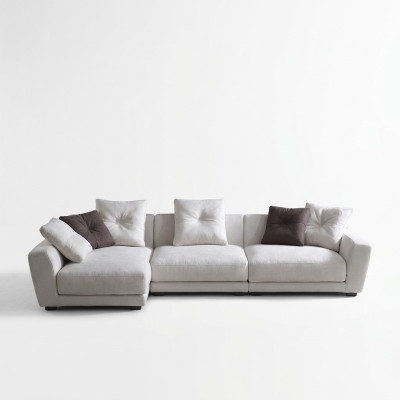 Ontwerp hoekbank L-vorm bank bekleding textiel bankstellen luxe woonkamer