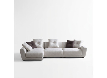 Ontwerp hoekbank L-vorm bank bekleding textiel bankstellen luxe woonkamer