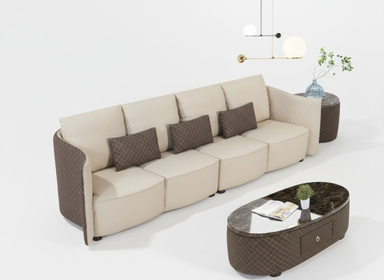 Sofa Bank Beklede Banken 4-zits Textiel grote xxl Woonkamer Banken Leder