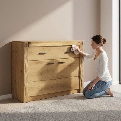 Ontwerp commode commodes hout dressoir moderne dressoir hoge kast 116cm nieuw