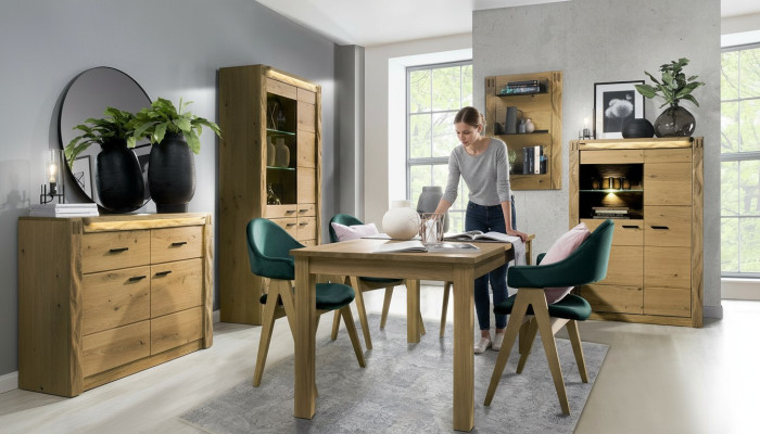 Uittrekbare design houten tafel Eettafel Woonkamertafel Houten tafels Nieuw 160/200cm Nieuw