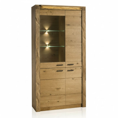 Vitrine kast dressoir woonkamer glazen plank vitrines rekken houten kasten nieuw