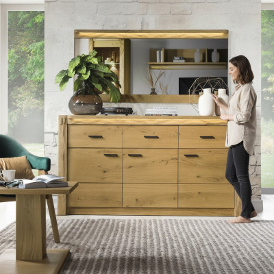 Ladenkast Hoge Kast Zijlaag Laag Bord Laden Ontwerper Edel Luxe Kasten Hout