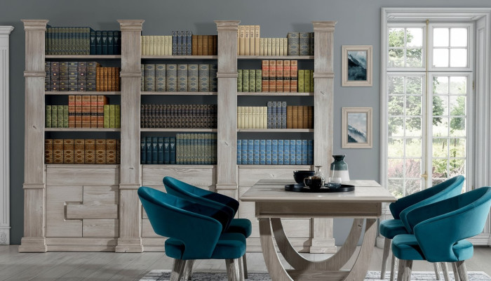 Klassieke plank wandplank boekenkast boekenkast woonwand woonkamer