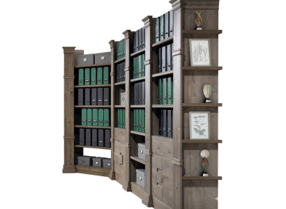 Eckplank Plank Opslag Wandmeubel Archiefkast Kantoor Kast Meubels