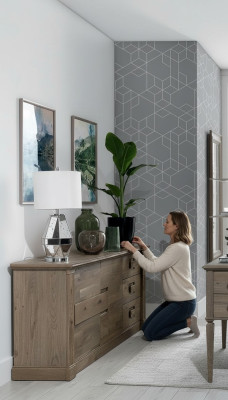 Ontwerper dressoir dressoir lage kast kast woonkamer plank antieke stijl