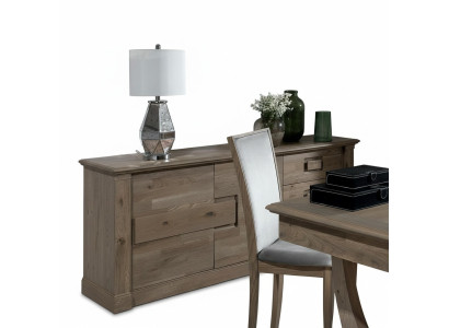 Ladenkast kast met spiegel xxl dressoir buffet hout nieuw dressoir 2-delige houten set