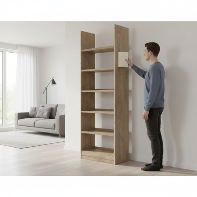 Regaal boekenkast kasten boekenplank woonwand woonkamer muur rek ontwerp