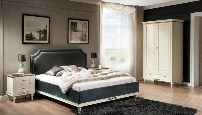 Bed Polster Design Luxus Hotel Bedden Echtelijk 140/160cm Slaap Kamer Dubbel Textiel