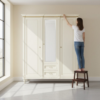 Kledingkast Kast Kabinet Wandkast 3 Deuren Hout Meubels Slaapkamer