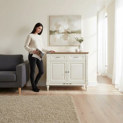 Ontwerper dressoir dressoir zij-laag bord kast woonkamer plank antieke stijl