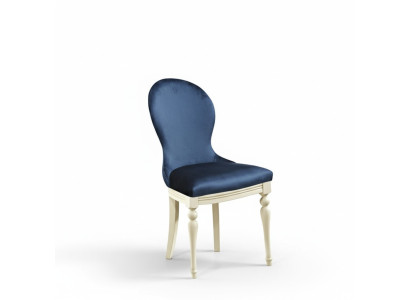 Stoel 1x Luxe Design Bekleding Designer Stoelen Zitkamer Eetkamer Houten Fauteuil