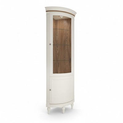 Eck Vitrine Vitrinenschrank Vitrines Woonkamer Kijkkasten Design Hout Nieuw