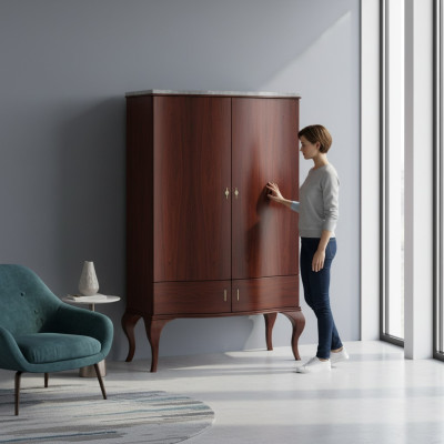 Laden woonkamer ontwerper laden dressoir sideboard kast houten plank nieuw