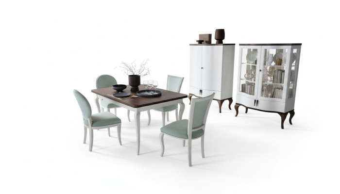 Luxe ontwerper eettafel houten tafel uitschuifbaar 140/330cm woonkamer eetkamer meubels nieuw