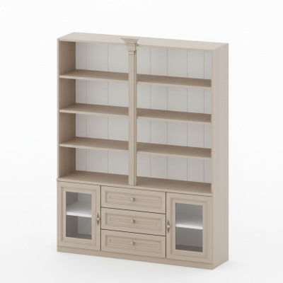 Klassieke kasten kast wandmeubel vitrine vitrinekast hout