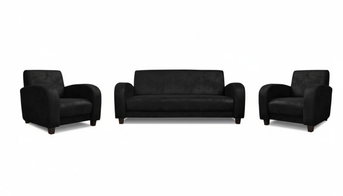 Sofagroep moderne 3-zits leren bank bankstel woonlandschap set
