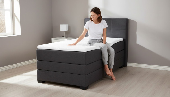 Boxspring bed Hotelluxe bedden 90x200cm Compleet bed met opbergruimte inclusief topper