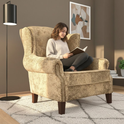 Ohrensessel Lounge TV Club Zitbank Zetel Stoel Design Bank Sofa