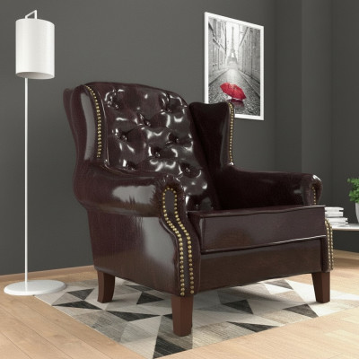 Ontwerp Fauteuil Leer Luxe TV Relax Bankstoel 1-zits Bank Lounge Club