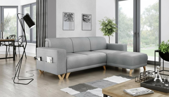 Ontwerp hoekbank L-vorm bank slaapbank slaapbank stofbekleding