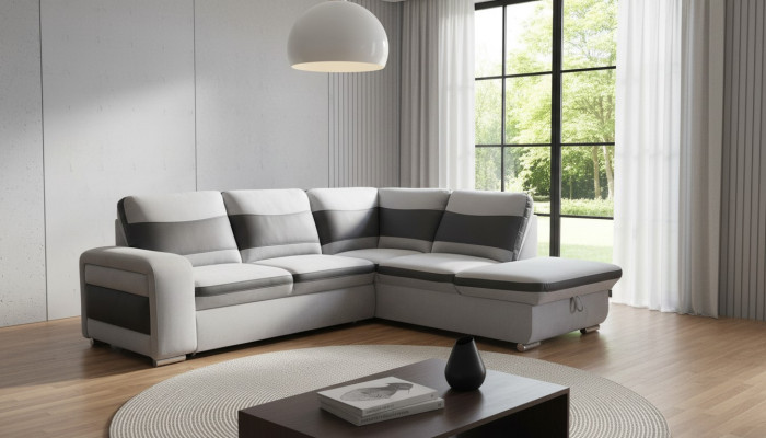 Hoekbank Hoek Keuze Lederen Stof Bekleding Textiel Bed Doos Bank Bank Hoek