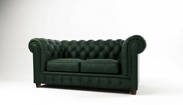 Chesterfield Luxe 2-zitsbank Beklede Bank Stoffen Bankstel Nieuw
