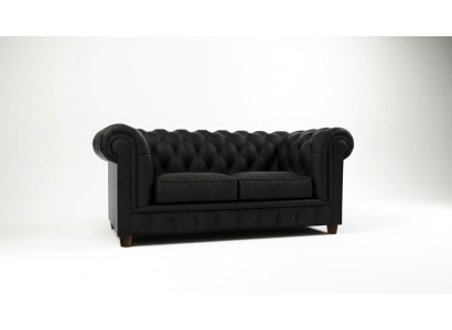 Design Chesterfield Bank 2-zitsbank Sofa Bekleding Lederen Banken Woonkamer