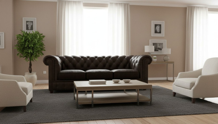 Klassieke Chesterfield bank Bank 3-zitsbank Banken Sofa's Bekleding Driepersoons