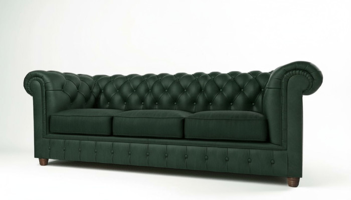 Chesterfield Bank Bank Bekleding 3-zits Bankstellen Zitset Bankstellen Groen