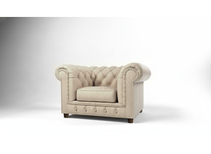 Edeler Design Chesterfield gestoffeerde fauteuil tv-zithoek loungeclub textiel