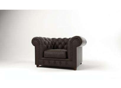Fauteuil TV Stoel Club Lounge Stof Leder Elegant Ontwerp Chesterfield