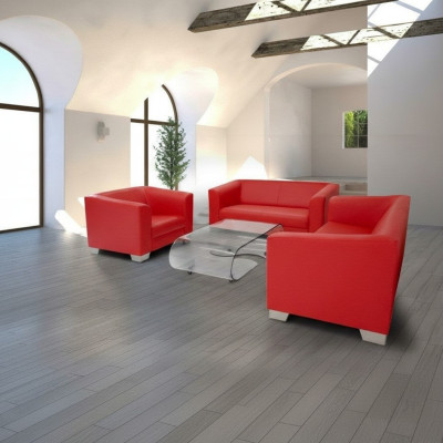 Sofa set 3+2+1-zits set Design banken Bekleding Relax Leder Banken