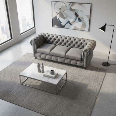 Designer bankstel 3-zits Chesterfield bank gestoffeerde banken bankstellen driezitter bankstel