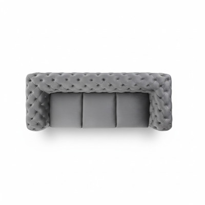 Designer bankstel 3-zits Chesterfield bank gestoffeerde banken bankstellen driezitter bankstel