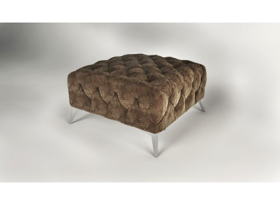 Voetenbank Ottomaanse poef Chesterfield kruk gevoerde Ottomaans ontwerp fluweel