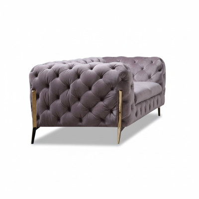 Ontwerp Chesterfield Sofa 2-zits bank Bekleding Stof Banken Fluweel Nieuw Tweezits