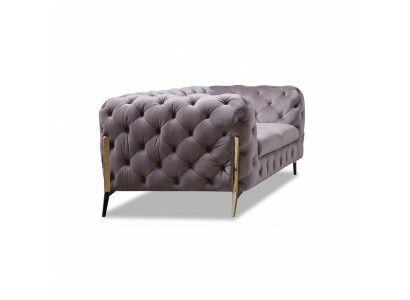Ontwerp Chesterfield Sofa 2-zits bank Bekleding Stof Banken Fluweel Nieuw Tweezits