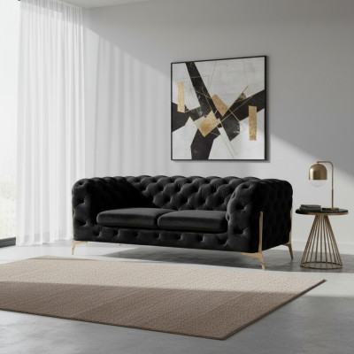 Ontwerp Chesterfield Bank 2-zits Bank Velvet Bekleding Stof Banken Tweezits Nieuw