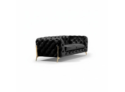 Ontwerp Chesterfield Bank 2-zits Bank Velvet Bekleding Stof Banken Tweezits Nieuw