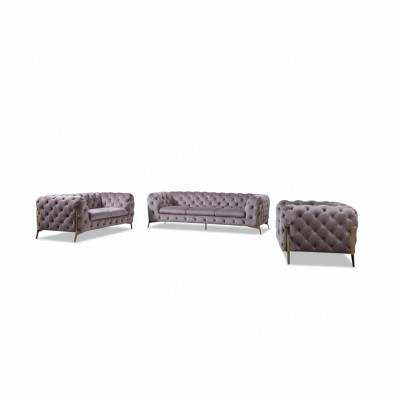 Ontwerper Chesterfield bankstel bank bank stoffering set 321 zitgroep nieuw