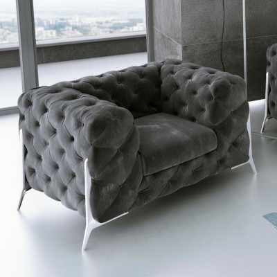 Loungeluxe televisieclub gestoffeerde stoel ontwerp decor bankstel sofa